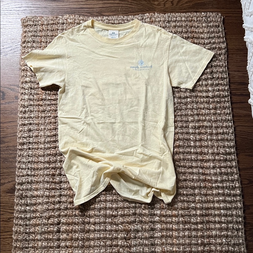 Simply Southern Light Yellow Tee